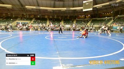 100 lbs Consi Of 16 #1 - Cameron Madderra, Nixa Youth Wrestling vs ROY BARAK, Bishop McCort