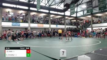 91-94 lbs 5th Place Match - Odysseus Hale, Midwest Central Youth Wrestlin vs Gavin Crowley, WESTMONT