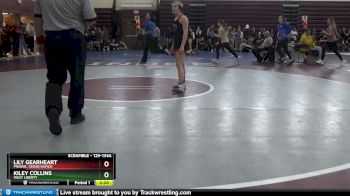 129-134A 1st Place Match - Kiley Collins, West Liberty vs Lily Gearheart, Prairie, Cedar Rapids