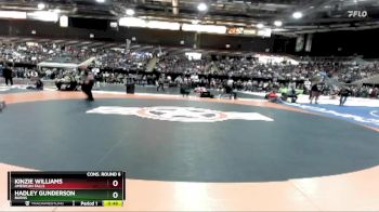 114 lbs Cons. Round 6 - Hadley Gunderson, Burns vs Kinzie Williams, American Falls