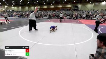 61 lbs Quarterfinal - William Haley, Willows Wrestling vs Quintyn Raynor, Buckaroo WC