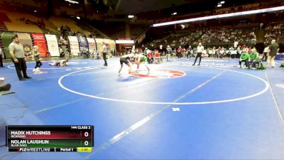 144 Class 2 lbs Quarterfinal - Nolan Laughlin, Blair Oaks vs Madix Hutchings, Richmond