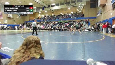 170lbs 5th Place Match - Kiara Haertling, Southridge (Girls) vs Lindsey Shipp, Peninsula (Girls)