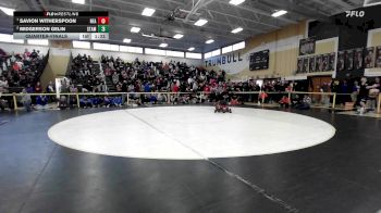 150 lbs Quarterfinal - Savion Witherspoon, Norwich Free Academy vs Midgerson Gelin, Stamford