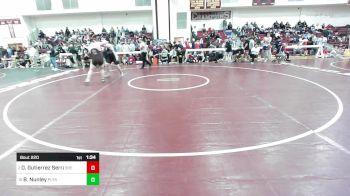 285 lbs Quarterfinal - Diego Gutierrez Serrano, Shepherd Hill vs Brendan Nunley, Plymouth South