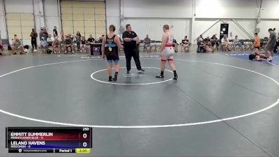 250 lbs Placement Matches (8 Team) - Emmitt Summerlin, Pennsylvania Blue vs Leland Havens, Wisconsin