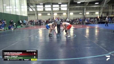 184 lbs Quarterfinal - David McCullough, U.S. Coast Guard Academy vs Daryl Cowley, U.S. Merchant Marine Academy