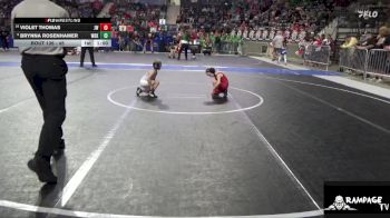 45 lbs Cons. Round 1 - Violet Thomas, Jeff West vs Brynna Rosenhamer, Wichita Blue Knights