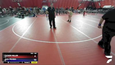 187 lbs Quarterfinal - Tucker Miller, MO vs Jack Praska, ND