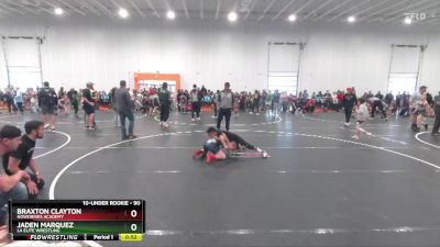 90 lbs Round 1 - Jaden Marquez, LA Elite Wrestling vs Braxton Clayton, NoWorries Academy