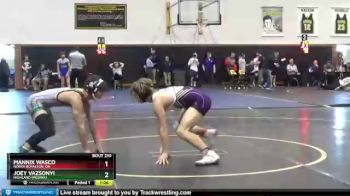 120 lbs Championship Bracket - Mannix Wasco, North Royalton, OH vs Joey Vazsonyi, Highland (Medina)