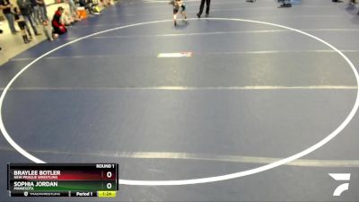 Round 1 - Braylee Botler, New Prague Wrestling vs Sophia Jordan, Minnesota