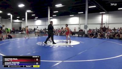 87 lbs Round 3 (8 Team) - Daxton Paul, Kansas vs Kagan Painter, Pennsylvania Red