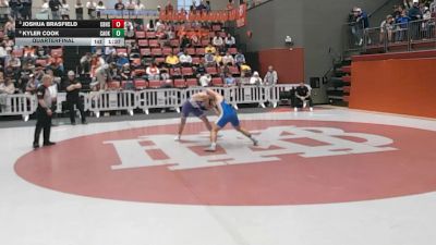 165 lbs Quarterfinal - Joshua Brasfield, Christian Brothers High School vs Kyler Cook, Christian Academy Of Knoxville