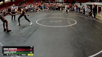 130 lbs Round 5 (8 Team) - Isaac Goodman, Empyre WC Maroon vs Kaiden Skodak, Xtreme Team