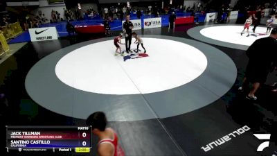 59 lbs Quarterfinal - Jack Tillman, Fremont Warriors Wrestling Club vs Santino Castillo, California