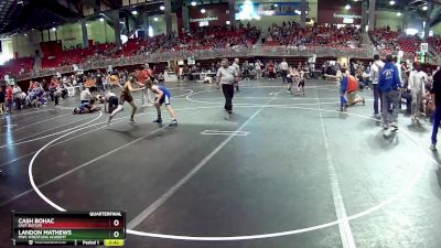 95 lbs Quarterfinal - Cash Bohac, East Butler vs Landon Mathews, MWC Wrestling Academy