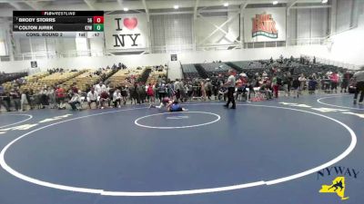 120 lbs Cons. Round 2 - Brody Storrs, 518 Grapplers vs Colton Jurek, Kendall Youth Wrestling