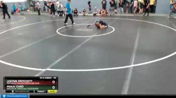 49 lbs Round 1 - Makai Garo, AVALANCHE WRESTLING ASSOCIATION vs Jasynn Pritchett, MID-VALLEY WOLVES WRESTLING CLUB