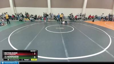 81-83 lbs Round 1 - Ty Mondragon, High Ground Wrestling vs Peyton Evans, ReZults Wrestling