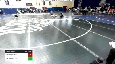 127 lbs Semifinal - Matthew O'Neill, Malvern Prep vs Karson Brown, St. Edward