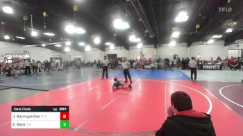 46 lbs Semifinal - Jameson Baumgardner, El Paso Wildcats WC vs Elijah Beck, Top Rank