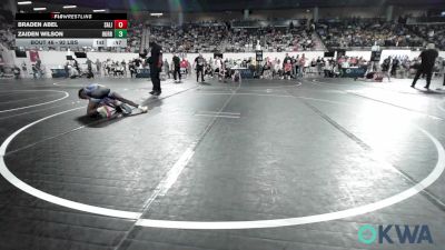 92 lbs Consi Of 16 #2 - Braden Abel, Salina Wrestling Club vs Zaiden Wilson, Hurricane Wrestling Academy