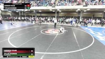 132 lbs Champ. Round 1 - Dylan McBride, Unattached vs Andrew STaab, Unattached