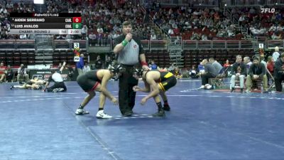 3A-132 lbs Champ. Round 2 - Aiden Serrano, Carlisle vs Luis Avalos, Council Bluffs Abraham Lincoln