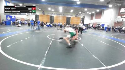 165 lbs Champ. Round 1 - Jorge Soria, Downey vs Augustus Brown, LB Poly