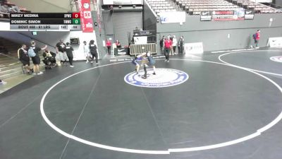 61 lbs Cons. Quarters - Dominic Simon, Titan Mercury Wrestling Club (TMWC) vs Mikey Medina, Spartan WC
