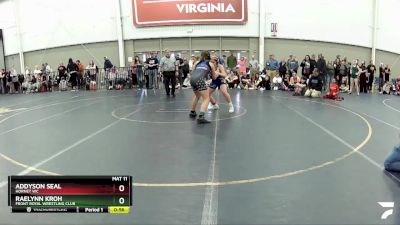 110-115 lbs Round 2 - Raelynn Kroh, Front Royal Wrestling Club vs Addyson Seal, Hornet WC