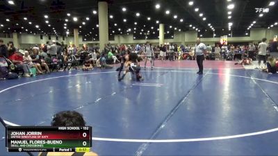 132 lbs Cons. Round 2 - Manuel Flores-Bueno, Skull And Crossbones vs Johan Jorrin, United Wrestling Of Katy