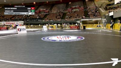 Cadet Boys Lower - 120 lbs Champ. Round 1 - Benjamin Jimenez vs Adam Rezeik, Tri Valley Elite Wrestling Club