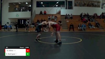 197 lbs Cons. Round 2 - Griffin Stine, Indianapolis vs Damien Rodriguez, Indiana Tech