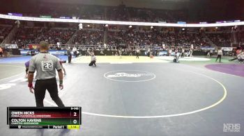 II-145 lbs Semifinal - Owen Hicks, Fonda-Fultonville/Johnstown vs Colton Havens, Canisteo-Greenwood