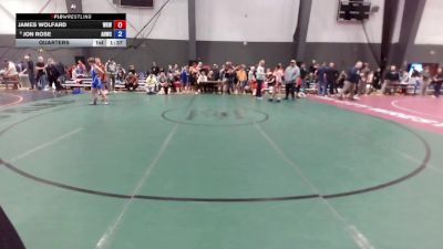 14U Boys Festival FS FS - 140 lbs Quarters - James Wolfard, West Kitsap WC vs Jon Rose, Anacortes Hawkeyes Wrestling Club