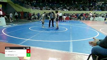84 lbs Round Of 16 - Bridge Tidwell, Bristow vs Cache Williams, Team Choctaw