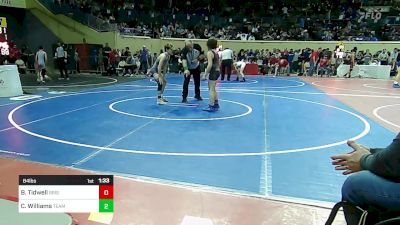 84 lbs Round Of 16 - Bridge Tidwell, Bristow vs Cache Williams, Team Choctaw