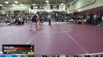 170 lbs Quarterfinal - Mack Seaba, Clarion-Goldfield-Dows vs Drake Collins, West Liberty