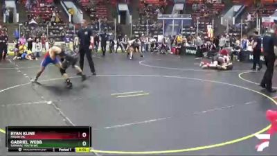 130 lbs Cons. Round 2 - Gabriel Webb, Saranac Youth WC vs Ryan Kline, Mason WC