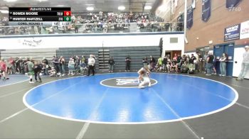 80 lbs Cons. Round 4 - Rowen Moore, Team Real Life Wrestling vs Hunter Hartzell, Small Town Grims