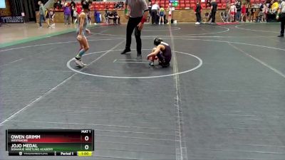 60 lbs Round 1 - Owen Grimm, Westshore vs Jojo Medal, Donahue Wretling Academy