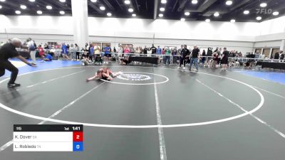 115 lbs 1/2 Final - Kara-Lynn Dover, Georgia vs Libby Robledo, Tennessee