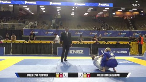 Taylor Lynn Posewick vs Chloe Ellen Callaghan 2026 Pan Jiu Jitsu IBJJF Championship