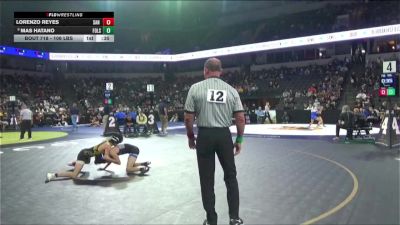 106 lbs Consi Of 16 #1 - Lorenzo Reyes, San Pedro (LA) vs Mas Hatano, Folsom (SJ)