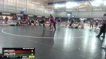 182 lbs Placement Matches (16 Team) - Steel Brown, MF Purge Black vs Jake Stacey, Mid TN Maulers