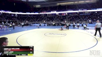 I-160 lbs Quarterfinal - John (LJ) Welcome, Averill Park vs Casey Liess, McQuaid Jesuit