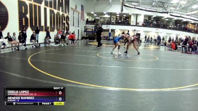 103 lbs Round 3 (16 Team) - Genesis Ramirez, Aurora vs Odelia Lopez, Schreiner University (A)