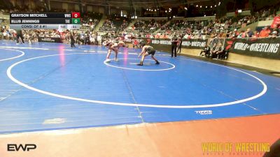 80 lbs Consi Of 8 #1 - Grayson Mitchell, Wichita Wrestling Club vs Ellis Jennings, The Valley WC